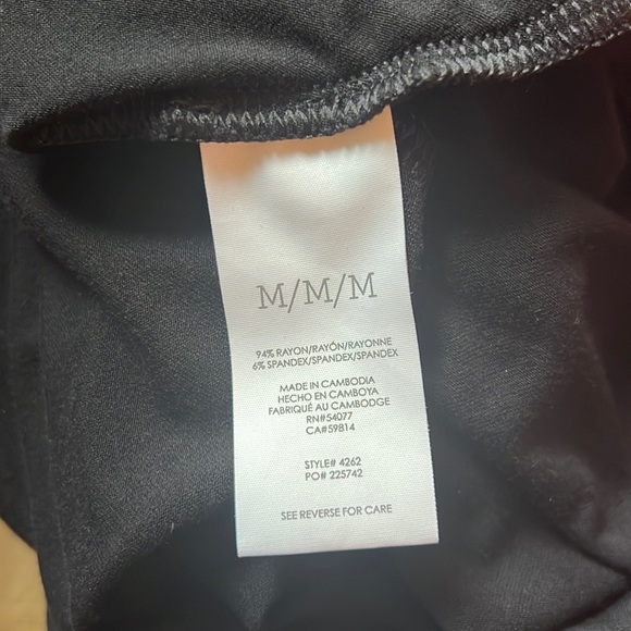 CAbi Black Dishy Dress Style 4262 Wrap Maxi Stretch Comfort Dress Size Medium - Picture 5 of 5